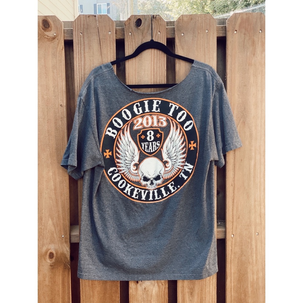 Vintage BOOGIE TOO Skull Oversized Top